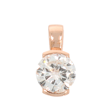 Solitranhnger mit Brillant ca. 0,54 ct. aus 585 Rosegold