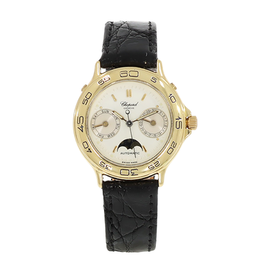 CHOPARD Damenarmbanduhr Luna Doro Automatik aus 750 Gelbgold, Schliee vergoldet, Fullset