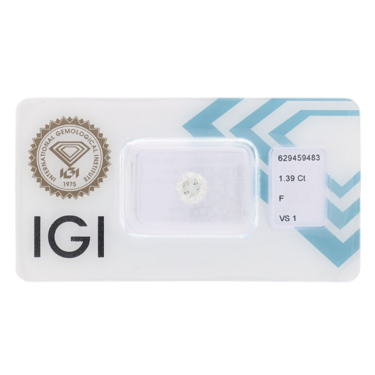 Diamant im bergangsschliff lose 1,39 ct. mit IGI Expertise