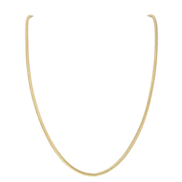 Schlangenkette 2,4 mm aus 750 Gelbgold 70 cm